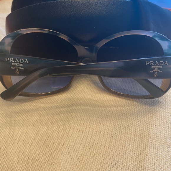 Authentic Prada Lavender and Blue Tortoise Shell Sunglasses - Picture 3 of 8